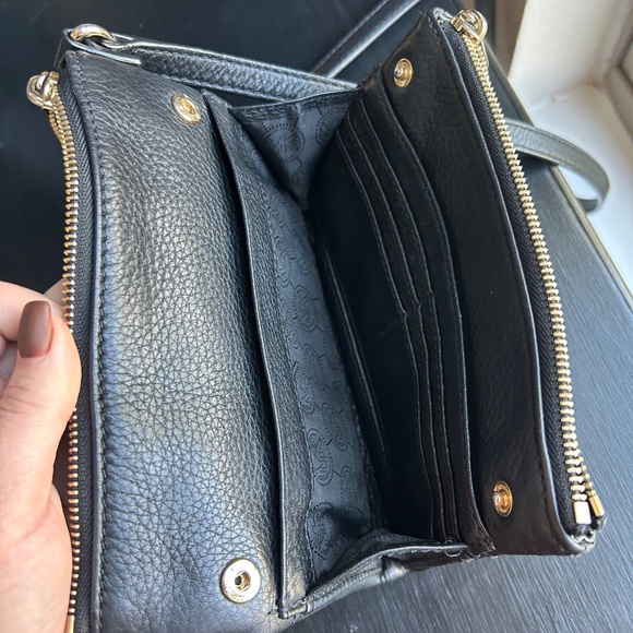 Michael Kors Black Leather Crossbody Bag - Picture 4 of 6